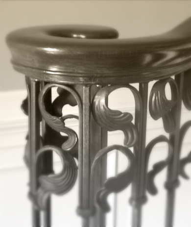 wrought iron banister